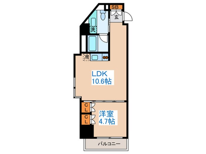 コンフォリア西新宿の物件間取画像