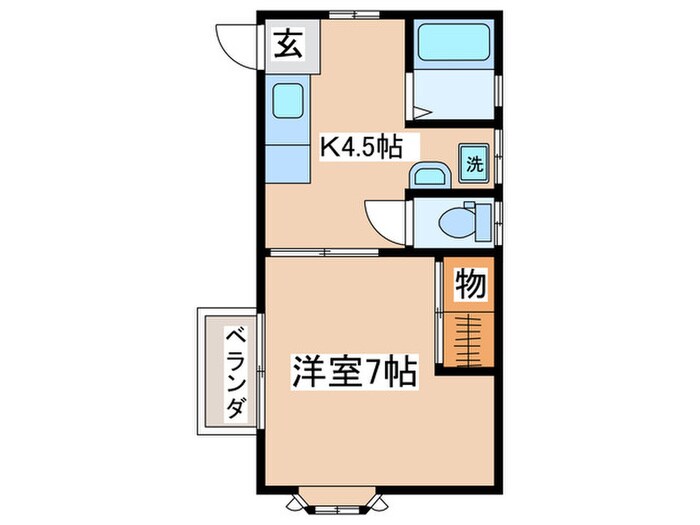 フラットＢＥＬＬの物件間取画像