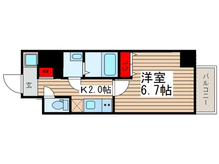 GENOVIA錦糸町skygarden（601）の物件間取画像