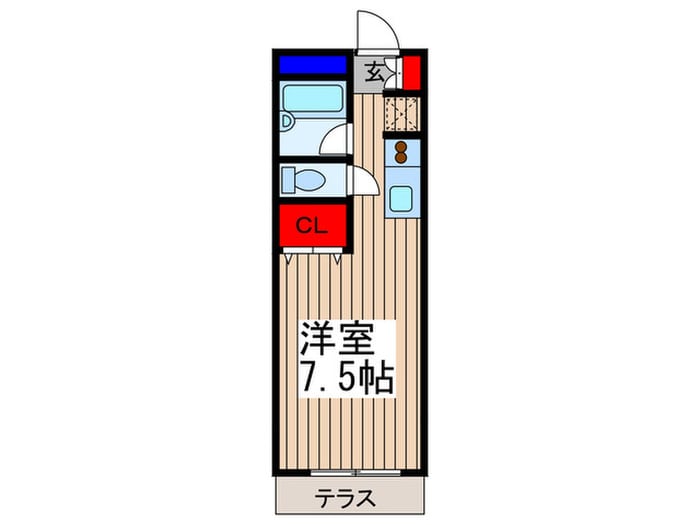 クレスト田町Ａの物件間取画像