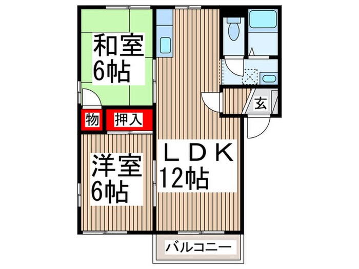 アメニティパレスの物件間取画像