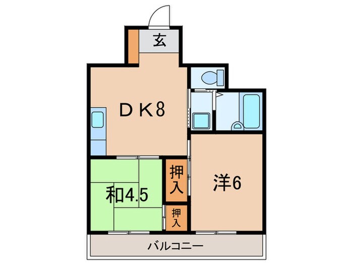 ﾊﾟ-ｸｻｲﾄﾞ南大井の物件間取画像