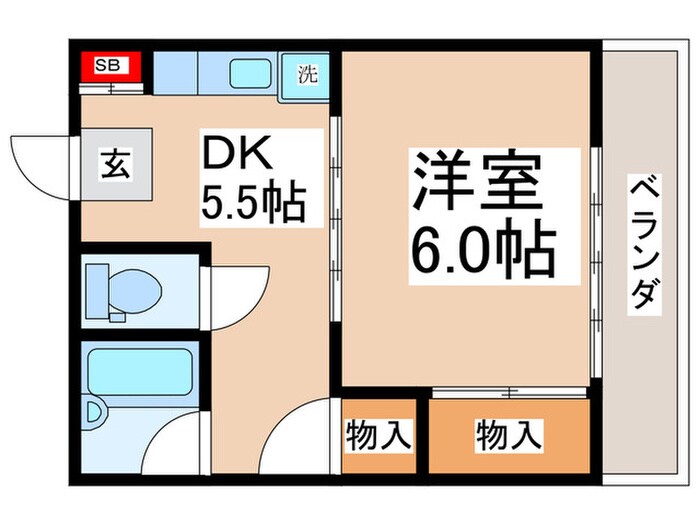 コーポ波多野の物件間取画像