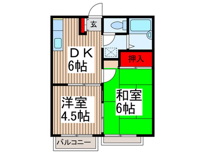 コンフォート東内野2の物件間取画像