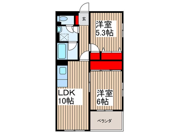 ＰＵＲＥ　ＧＯＬＤの物件間取画像