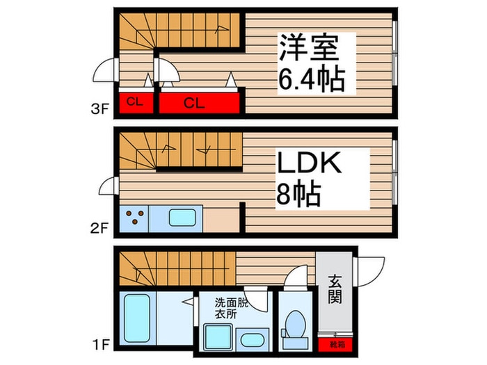 ＭＯＫ　ＴＥＲＲＡＣＥ新松戸の物件間取画像