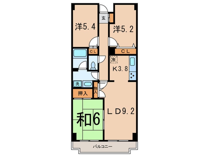 パスティ－ユ石川台の物件間取画像