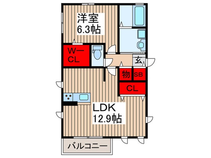 メゾンはなの木の物件間取画像