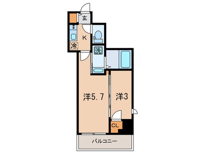 レジディア三軒茶屋Ⅲの物件間取画像