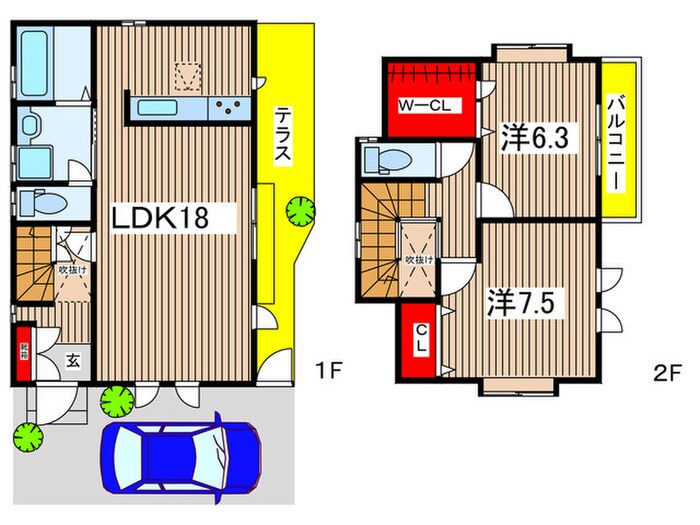 富士本1丁目戸建の物件間取画像