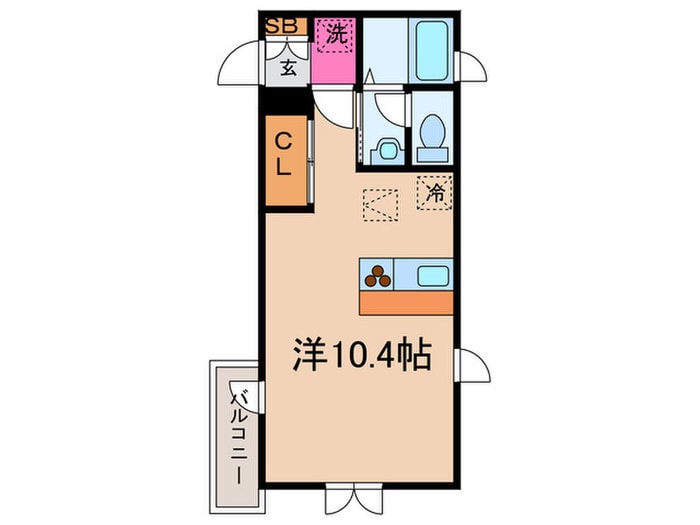 大岡山フロ－ラの物件間取画像