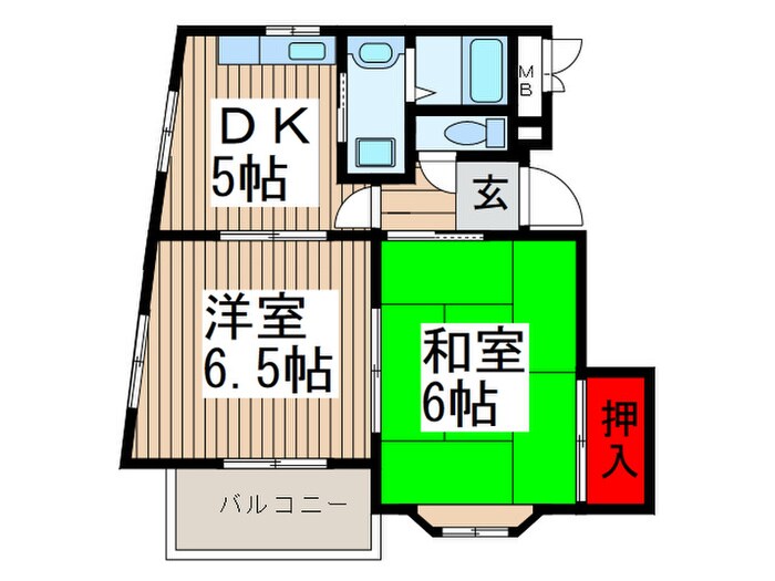 サウスヒルズ並木の物件間取画像