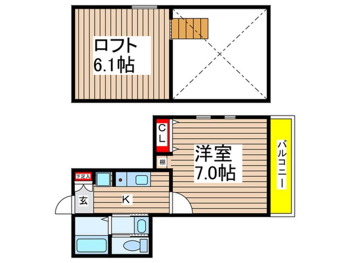 クリーク幕張の物件間取画像