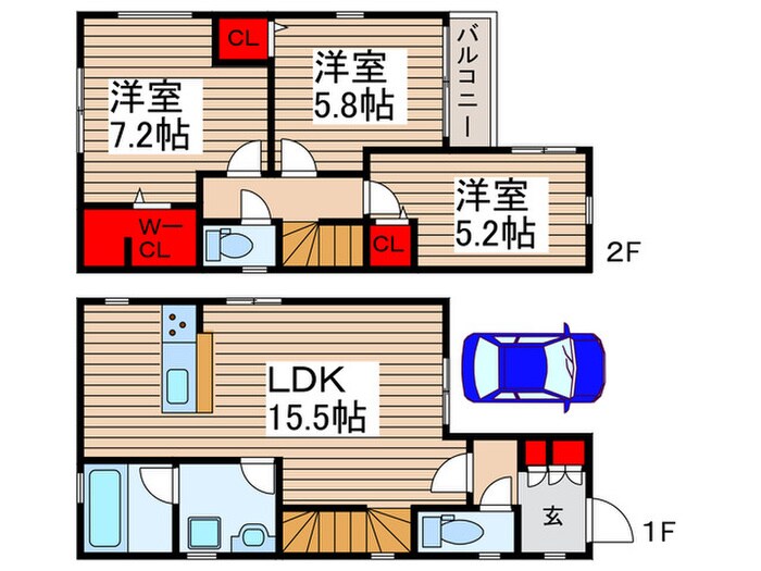 Kolet柏逆井♯06の物件間取画像