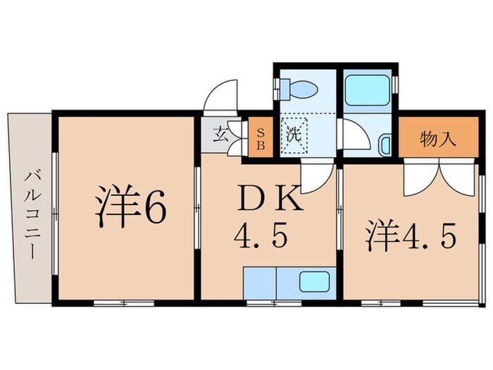 第三清和ハイツの物件間取画像