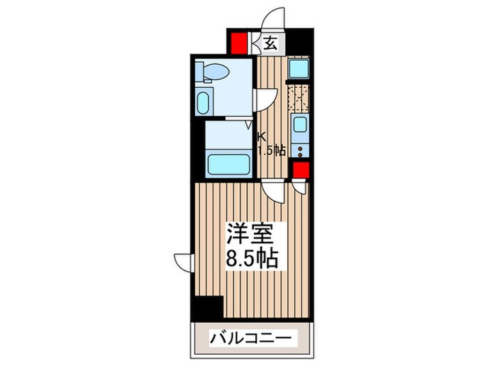 メイクス浅草EAST（1001）の物件間取画像