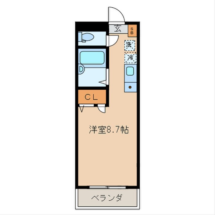 第６宮田ビルの物件間取画像