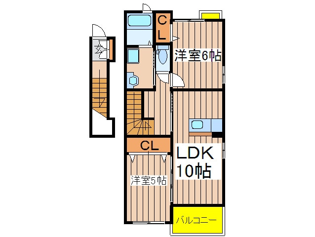 ベルデュ－ルⅡの物件間取画像