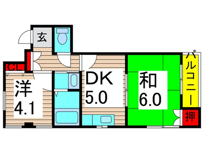 リーブル東和の物件間取画像