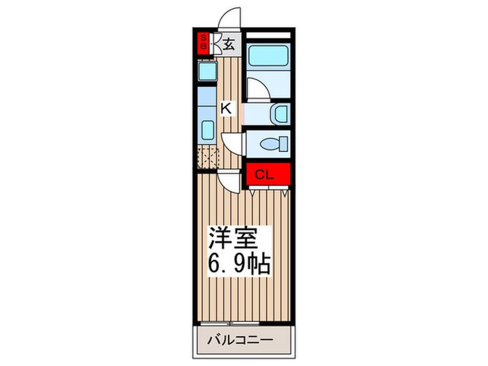 リリックコート北越谷の物件間取画像