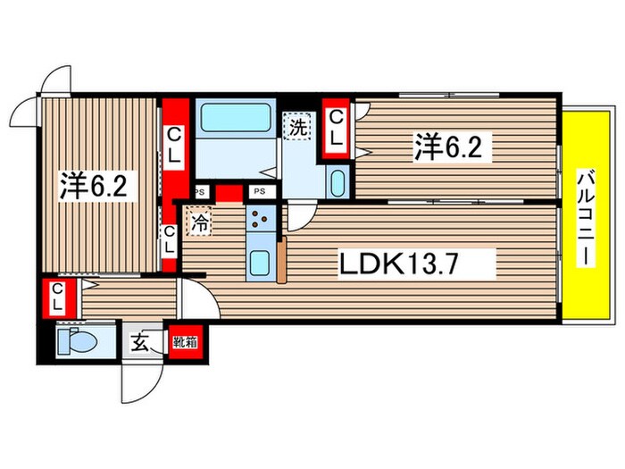 仮)D-ROOM北小岩の物件間取画像