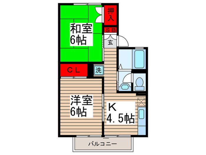 カーサカルムの物件間取画像