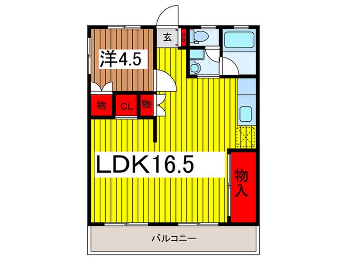 渋谷コ－ト２号館の物件間取画像