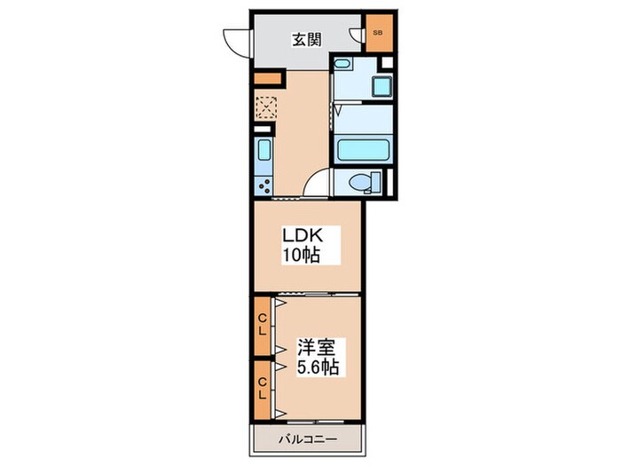 D-room surfside k2の物件間取画像