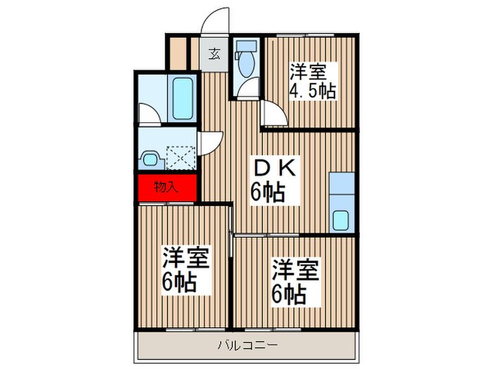 ホワイトパレスの物件間取画像