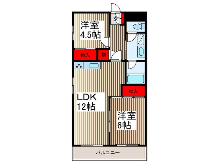 渋谷コ－ト３号館の物件間取画像