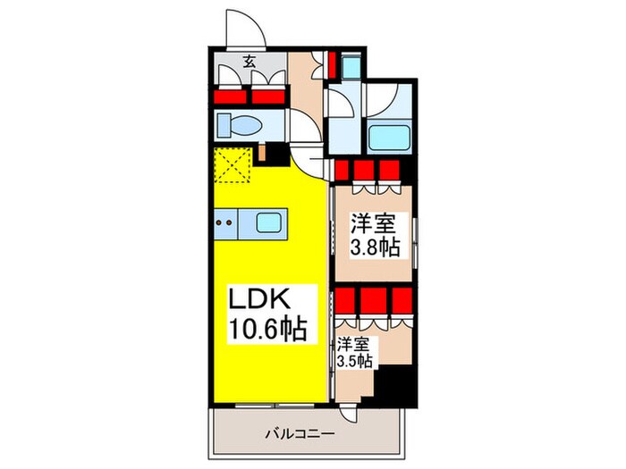 ルフォンプログレ上野御徒町の物件間取画像