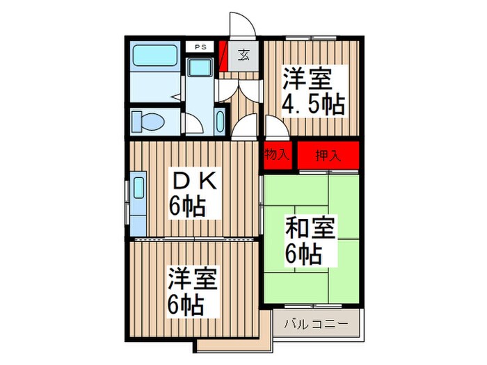 メゾンドＳＡＲＡの物件間取画像