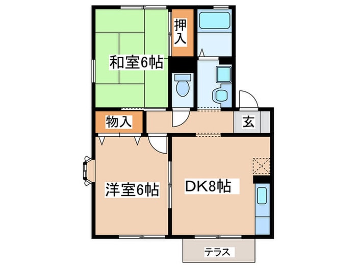 ヴァンベ－ル湘南Ｂの物件間取画像