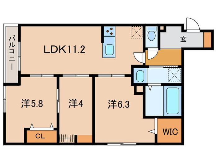 Dスクエア本町の物件間取画像