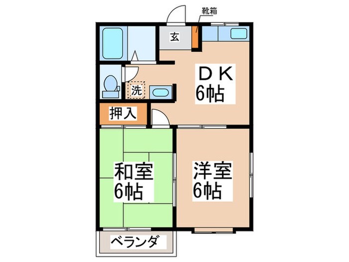 ヴィラ・クレールの物件間取画像