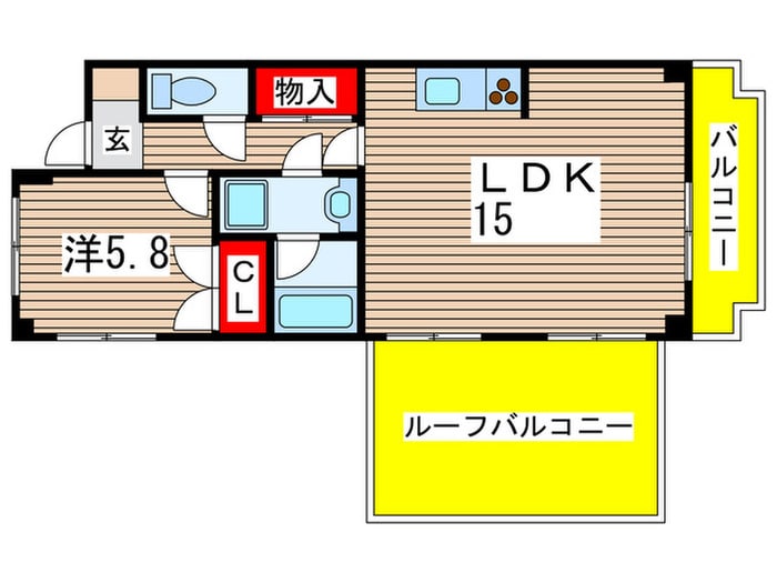 サンタカラの物件間取画像