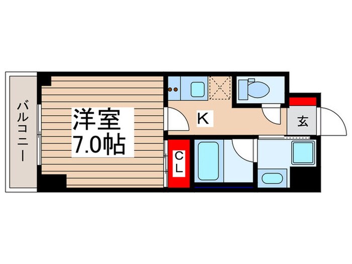 ソライエアイル新河岸の物件間取画像