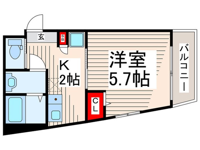 キューブ船堀の物件間取画像