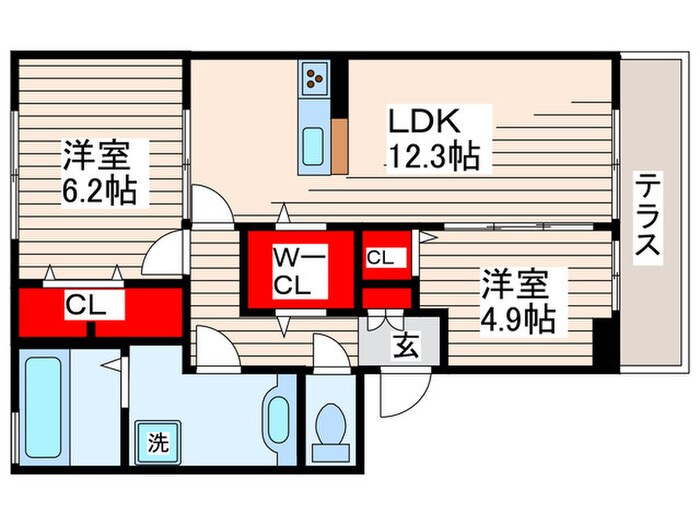 グラードの物件間取画像