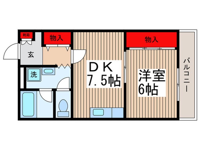 サンパール南行徳の物件間取画像