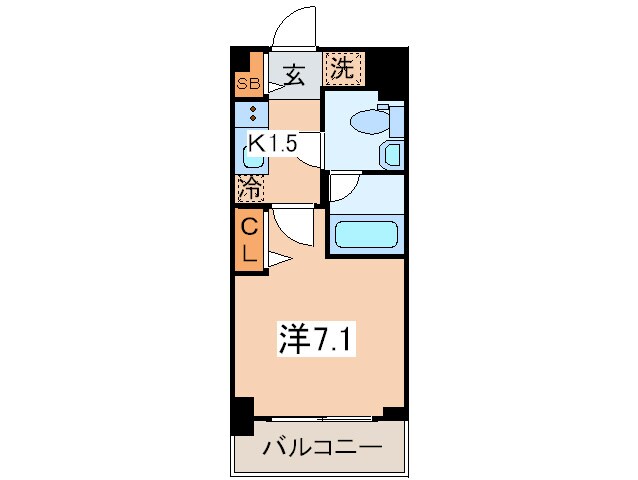 ドゥーエ新川崎の物件間取画像