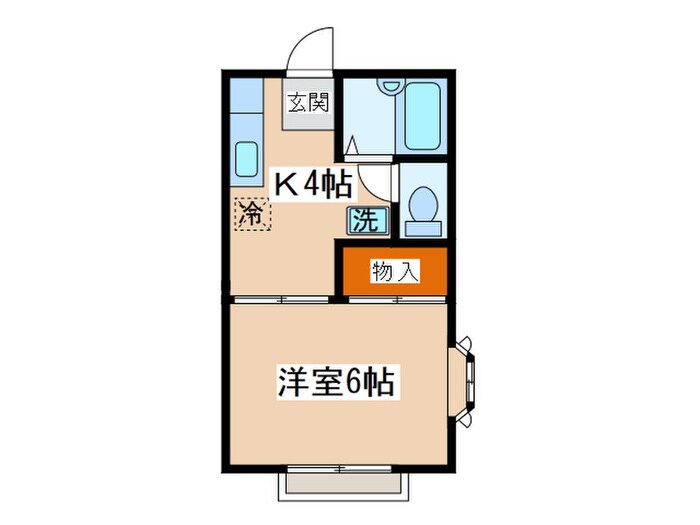 林ハイツの物件間取画像