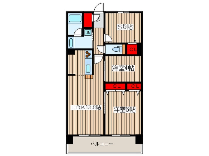 クロスレジデンス東十条の物件間取画像