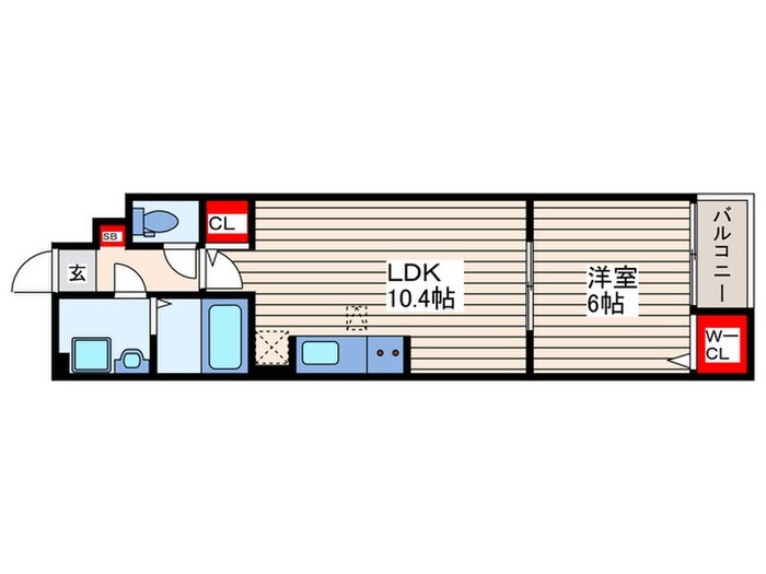 バルーム10の物件間取画像