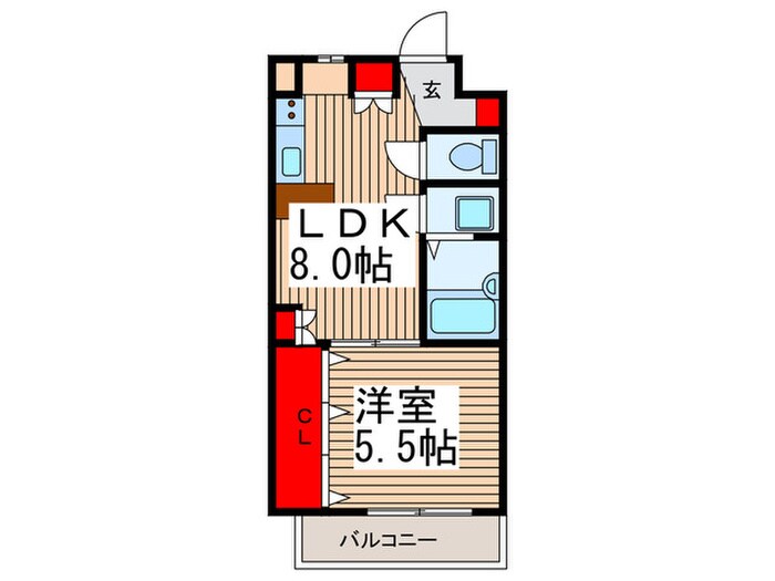 クレイドル１の物件間取画像