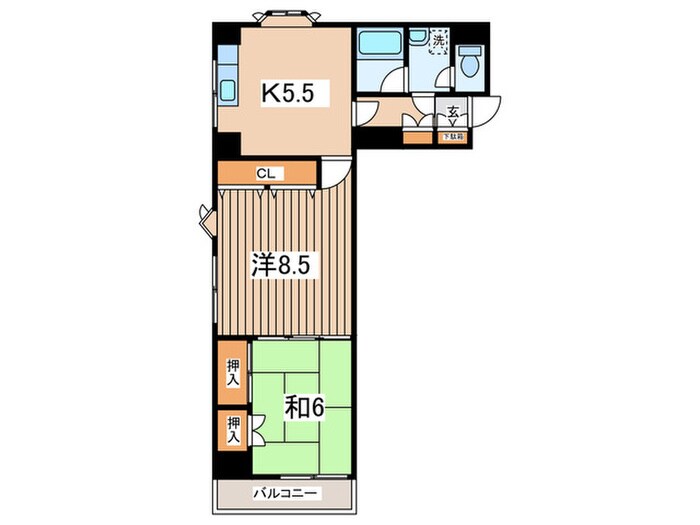 ルミエール上杉の物件間取画像