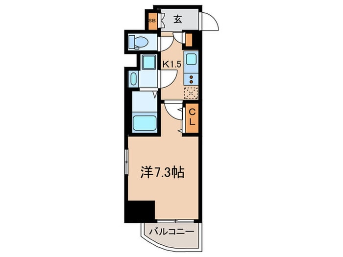 ブランシエスタ北品川の物件間取画像