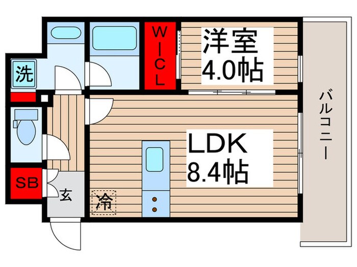 シーズンフラッツ門前仲町の物件間取画像