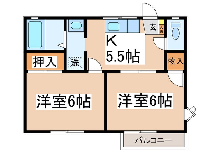 サンフレグランスの物件間取画像