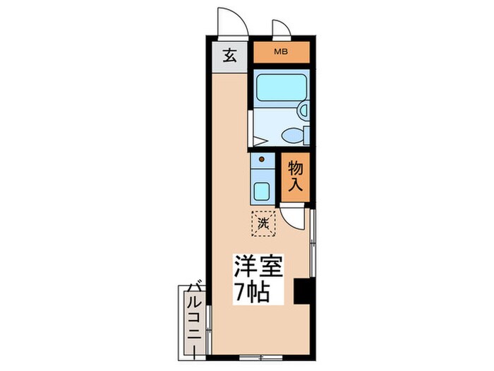 ルミネ東中神の物件間取画像